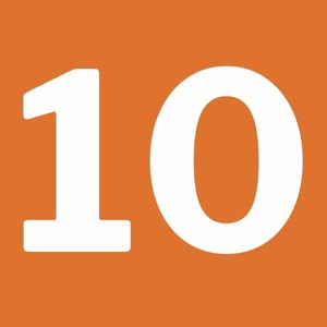 10 in orange box
