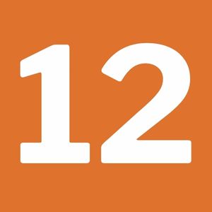 12 in orange box