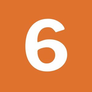 6 in orange box