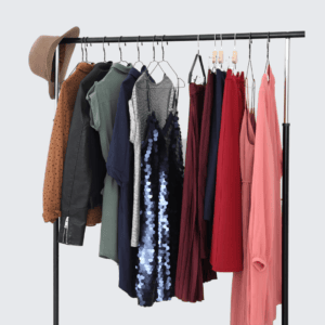 Clothing on a rack