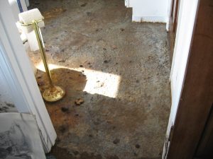 Sewage on Floor