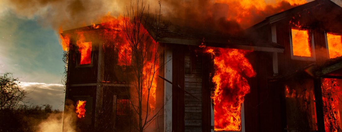 Fire-fighters,And,A,Burning,House